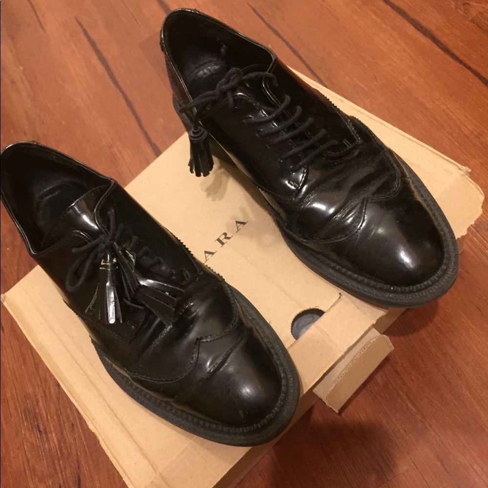 Zara leather brogues (size 6.5)